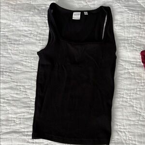 Aritzia homestretch  Black square neck Tank Top NWOT